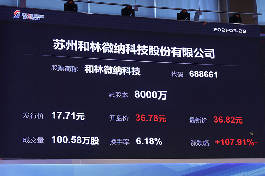 和林微纳：微型精密制造解决方案专家 开启科创板上市之门